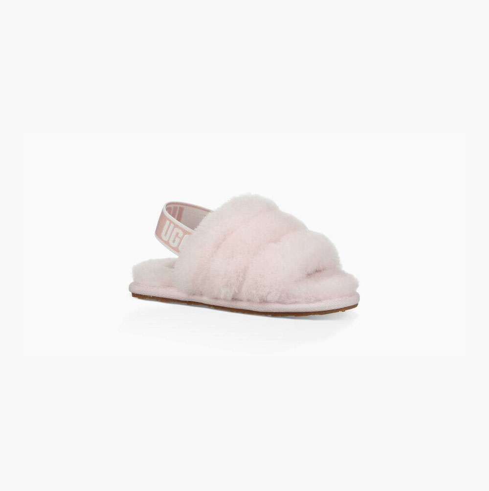 UGG Fluff Yeah - Badesandaler Barn - Grå Rosa (NO-X645)